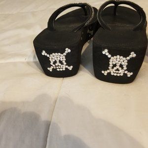 Halloween shoes and flipflops